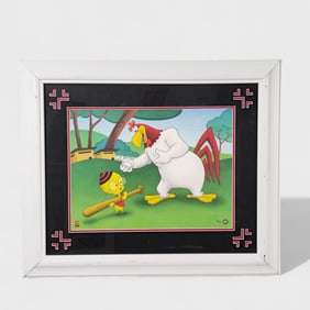 Warner Bro's Studio "Lets Play Ball" Lithograph