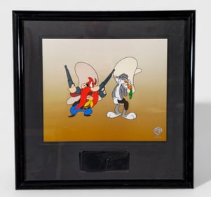 Warner Bros Yosemite Sam Bugs Bunny Voice Chip Sericel Limited Edition 1997