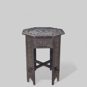 19th Century Anglo-Indian Hexagonal Side Table