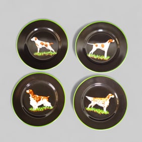 Tiffany and Co. Springer Spaniel Plates