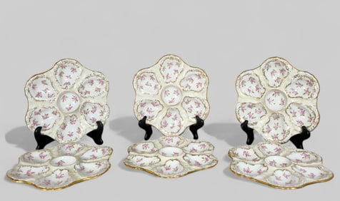 Dresden Porcelain Oyster Plates