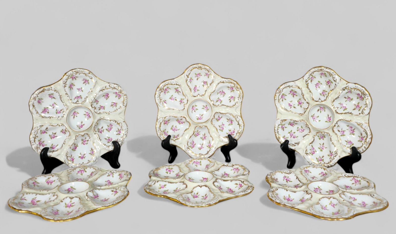Dresden Porcelain Oyster Plates (1 of 6)