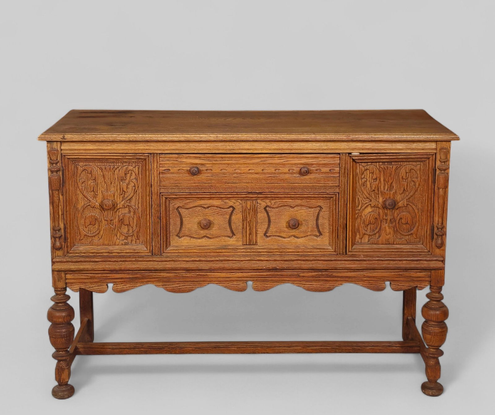Oak Jacobean Style Sideboard (1 of 14)