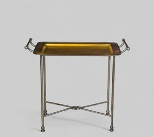 Brass and Nickel Plated Tray Table