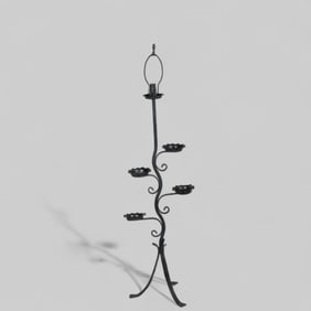 John Saltterini Plant Stand Floor Lamp