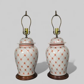 Porcelain Ginger Jar Table Lamps