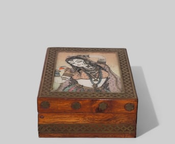 Rajwada Arts Gemstone Bani Thani Box