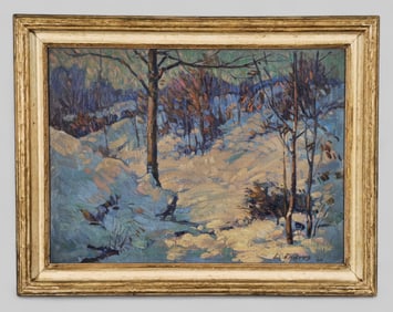 Louis John Endres Oil, Snowscape