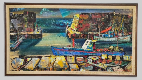 Peter Dubaniewicz Oil, Ship Dock