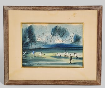 In the style of Raoul Dufy Watercolor