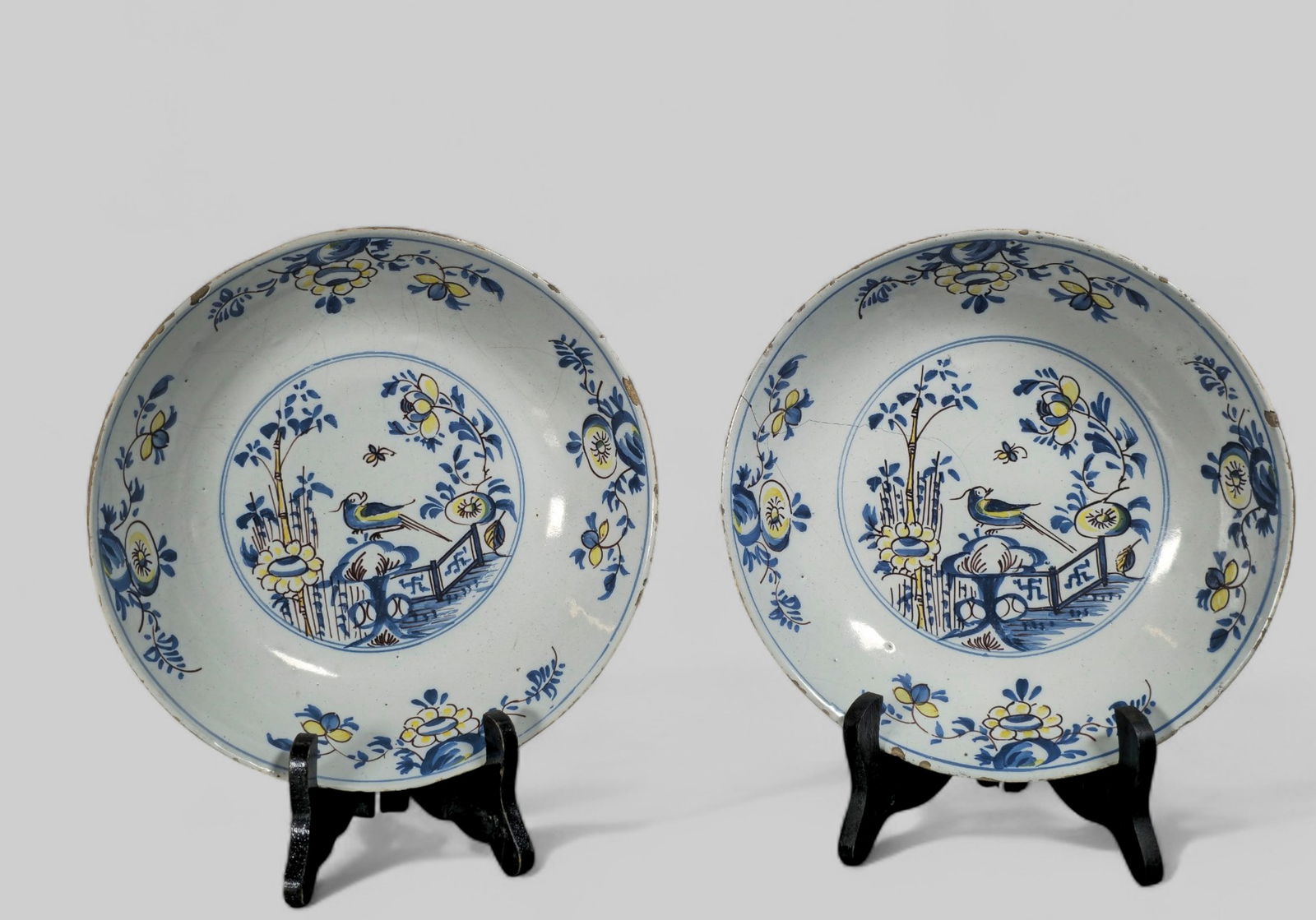 18th Century delft Porcelain Bird Plates (1 of 14)