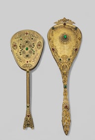 Art Nouveau Gilt Filagree Dresser Mirrors