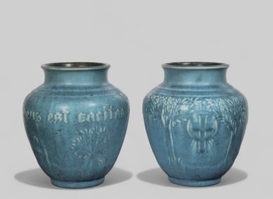 Rookwood Pottery Vases "Convention of Catholic Charities" Dated 1934