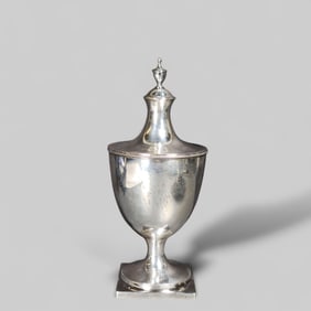Joseph Anthony Coin Silver Sugar Urn
