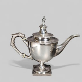 Rare John Vaughan Sterling Silver Teapot