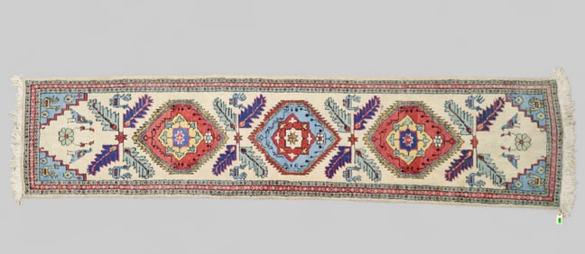 Anatolian Pictorial Animals and Leaves Runner