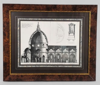 Architectural Print of Interior of The Cathedral of Santa Maria del Fiore