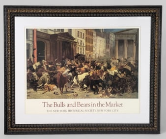 The Bull and Bears in The Market print by William Holbrook Beard