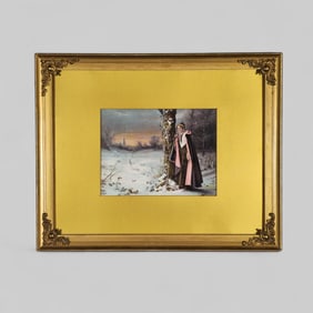 Victorian Print "Evangeline" by Artist Thomas B. Richards