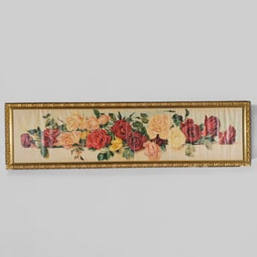 Newton A. Wells Yard Long Print "A Yard of Roses"