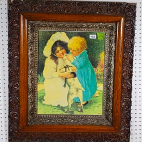 Frederick Morgan Victorian Lithograph "Where Have You Been"