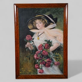 W. Haskell Coffin "Lady with Red Roses"