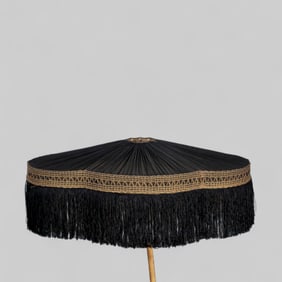Outstanding 1920s Silk & Iron Lamp Shade