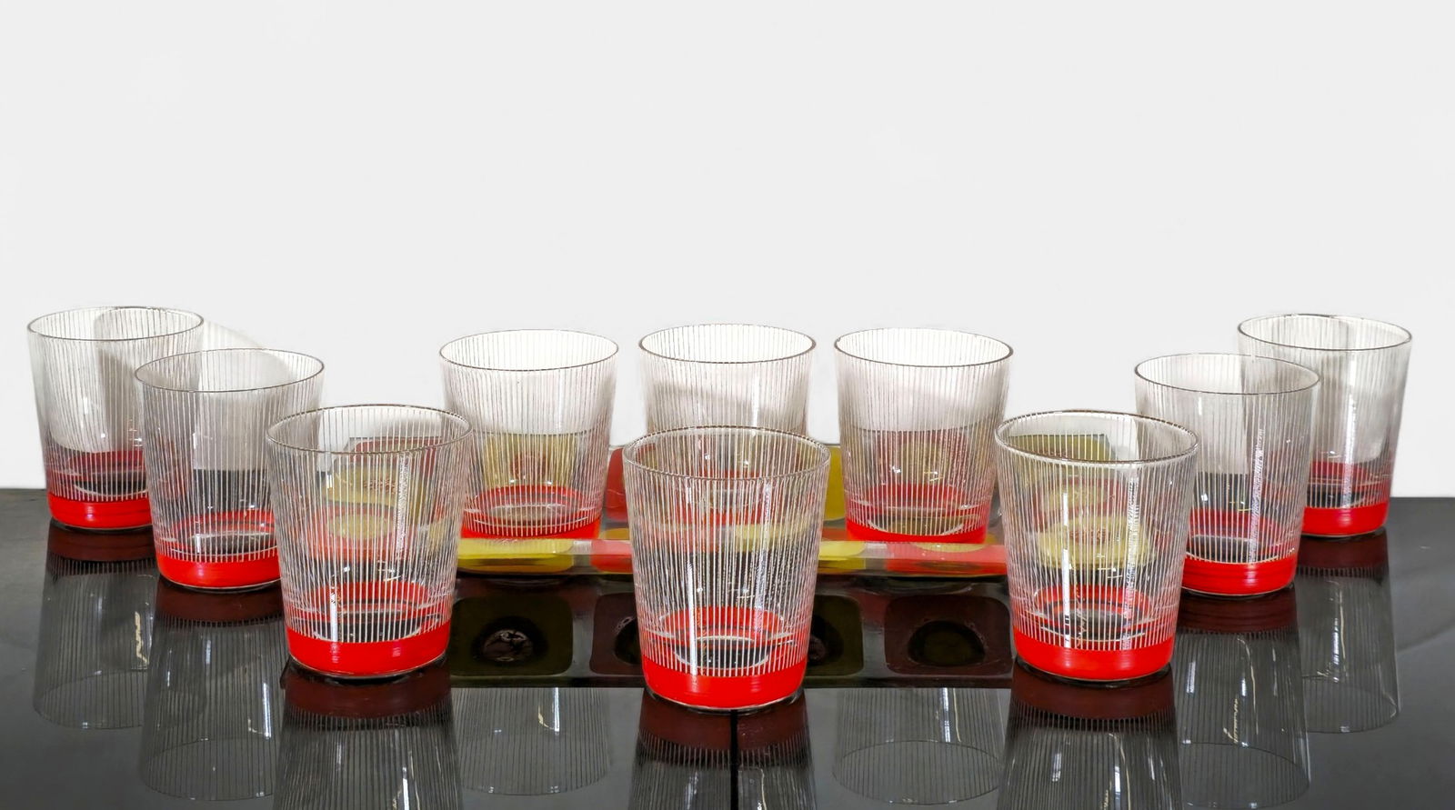 Michael and Frances Higgins Tray & MCM Tumblers (1 of 5)