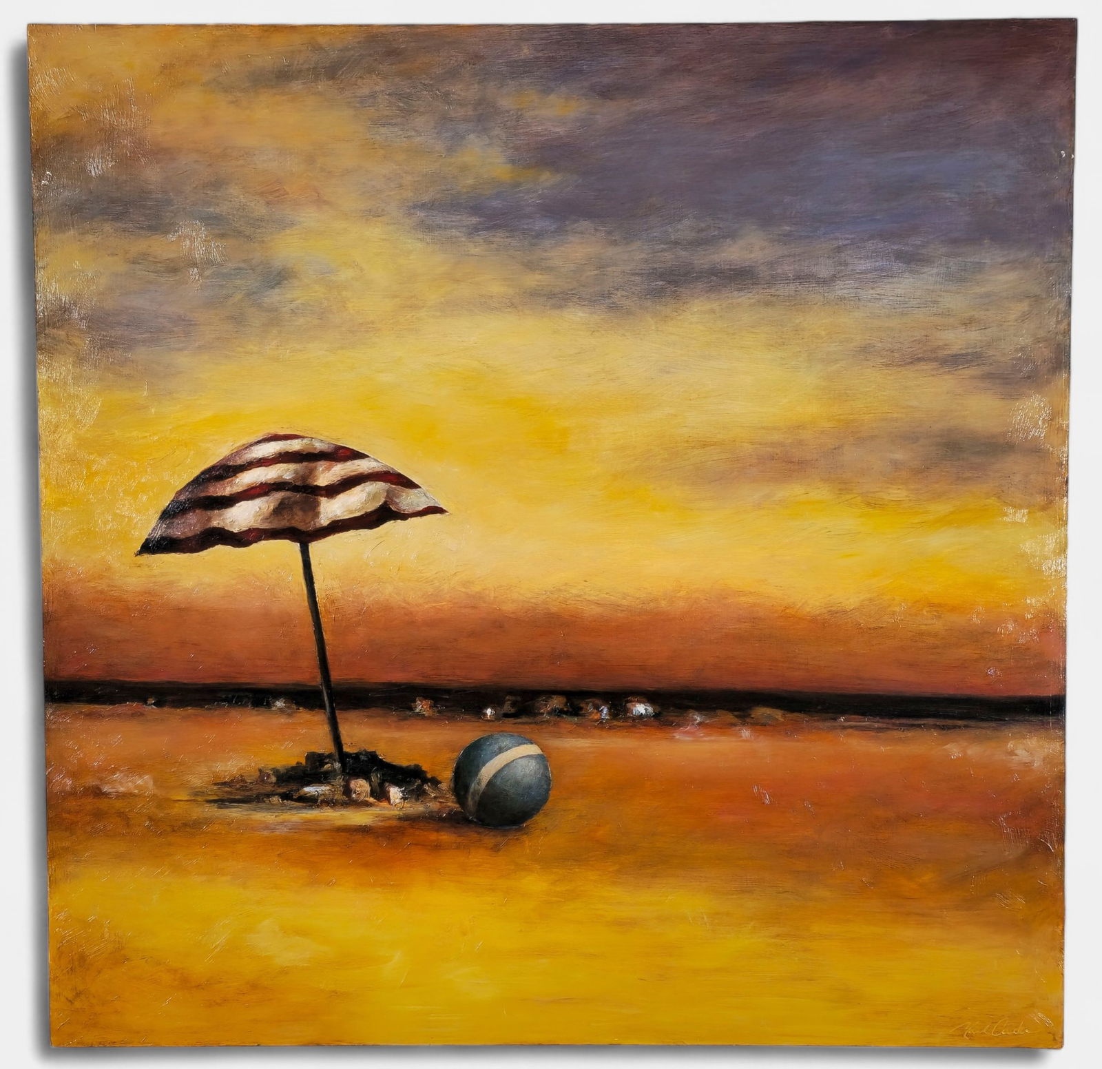 Mark Cowden Oil of Beach Scene (1 of 8)