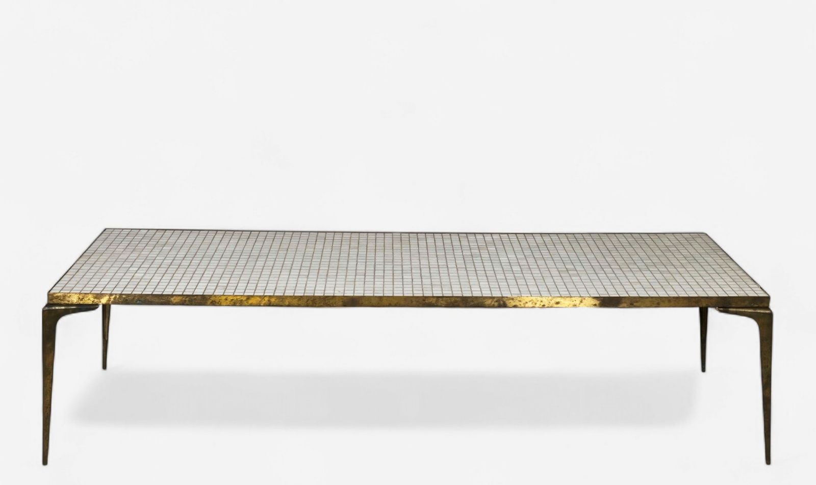 Oly Yves Style Gilded Mosaic Cocktail Table (1 of 8)