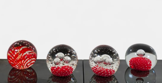 Assembled Murano Paperweight Group