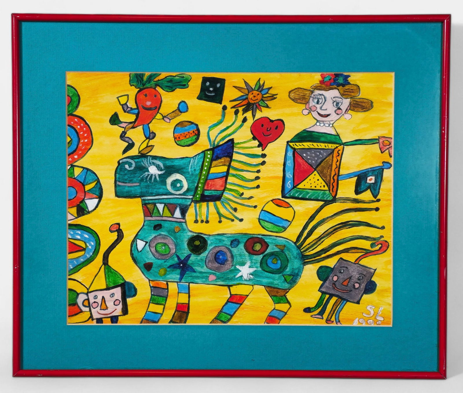 Slaj Lengarc Mixed Media Contemporary Folk Art Painting (1 of 10)