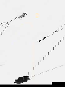 Robert Sonneman Adjustable Chrome Orb Floor Lamp: Mid-Century Modern adjustable floor lamp attributed to Robert Sonneman, featuring a polished chrome orb shade mounted on an arched support with a counterweighted handle and cylindrical black base. The