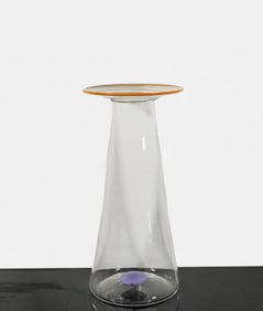 Michael Jaross Hand-Blown Art Glass Vase