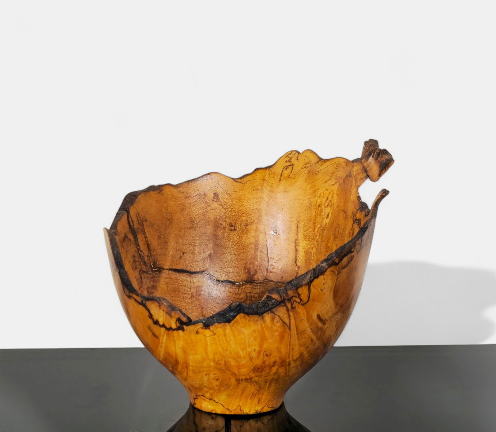 John Berglund Natural-Edge Burl Wood Bowl (1 of 9)