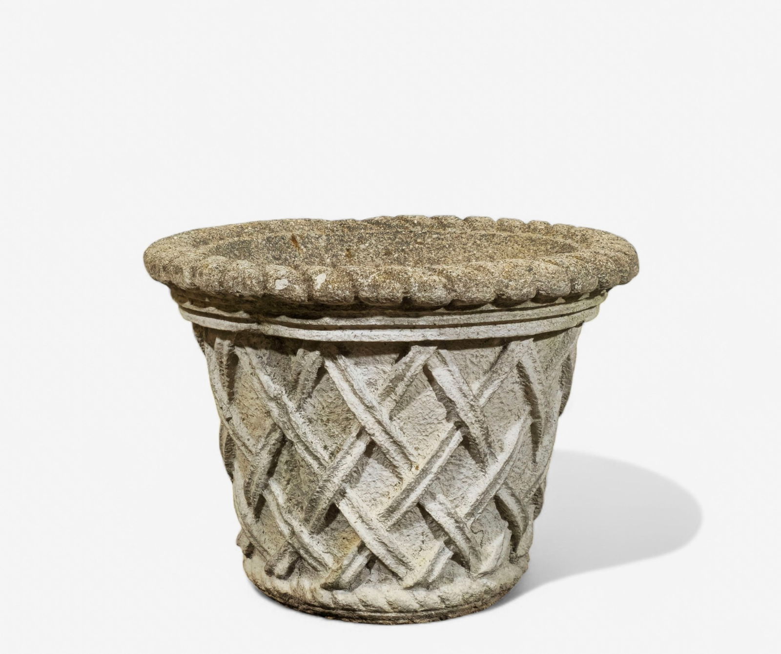 Cast Stone Campania Basketweave Garden Planter (1 of 6)