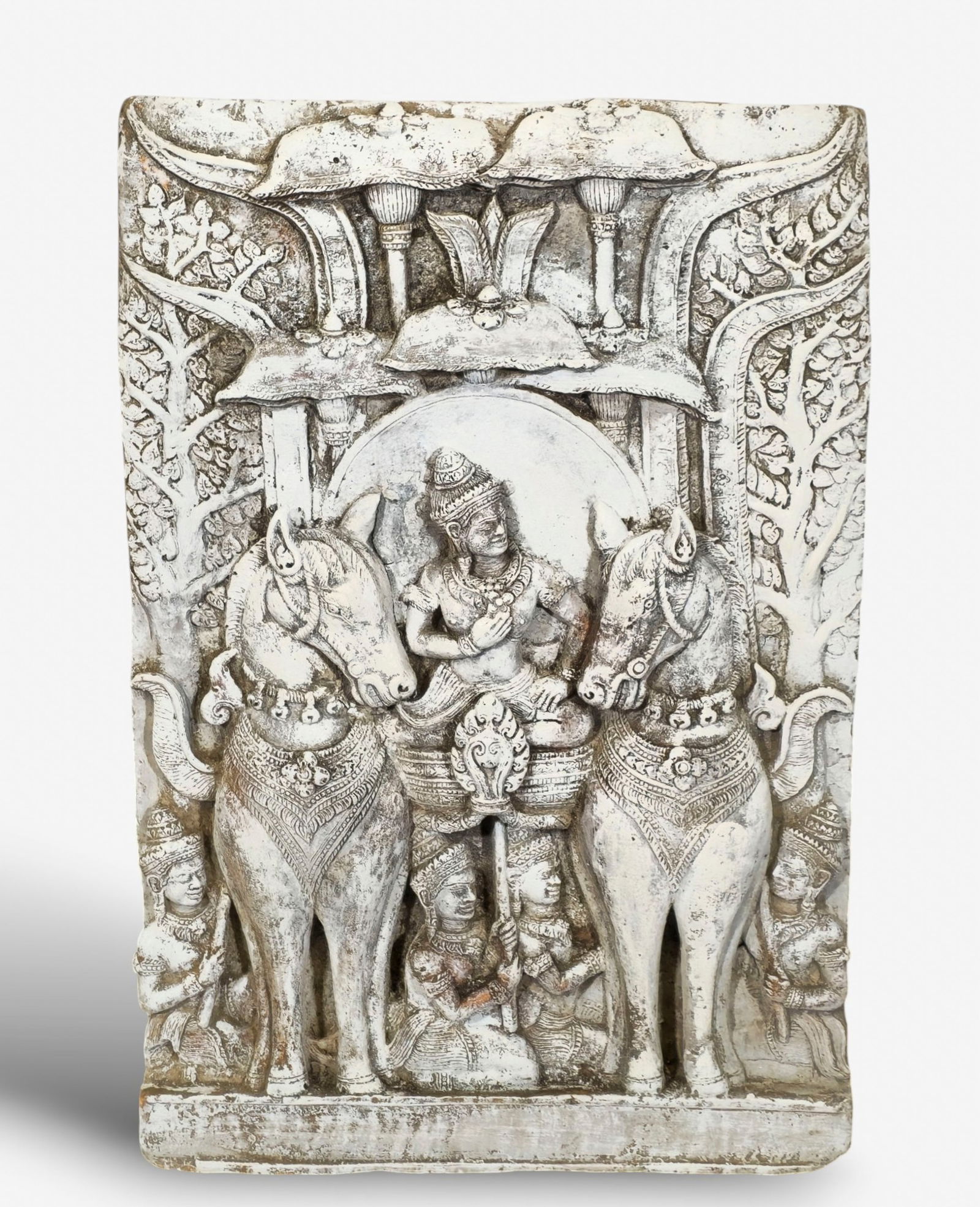Southeast Asian Carved Stone Relief Panel (1 of 7)