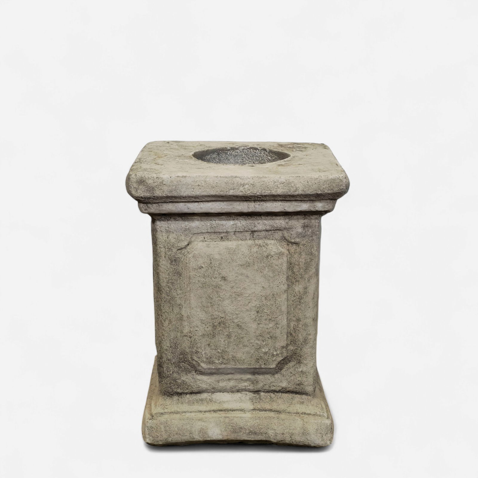 Cast Stone Pedestal Garden Planter Base (1 of 7)