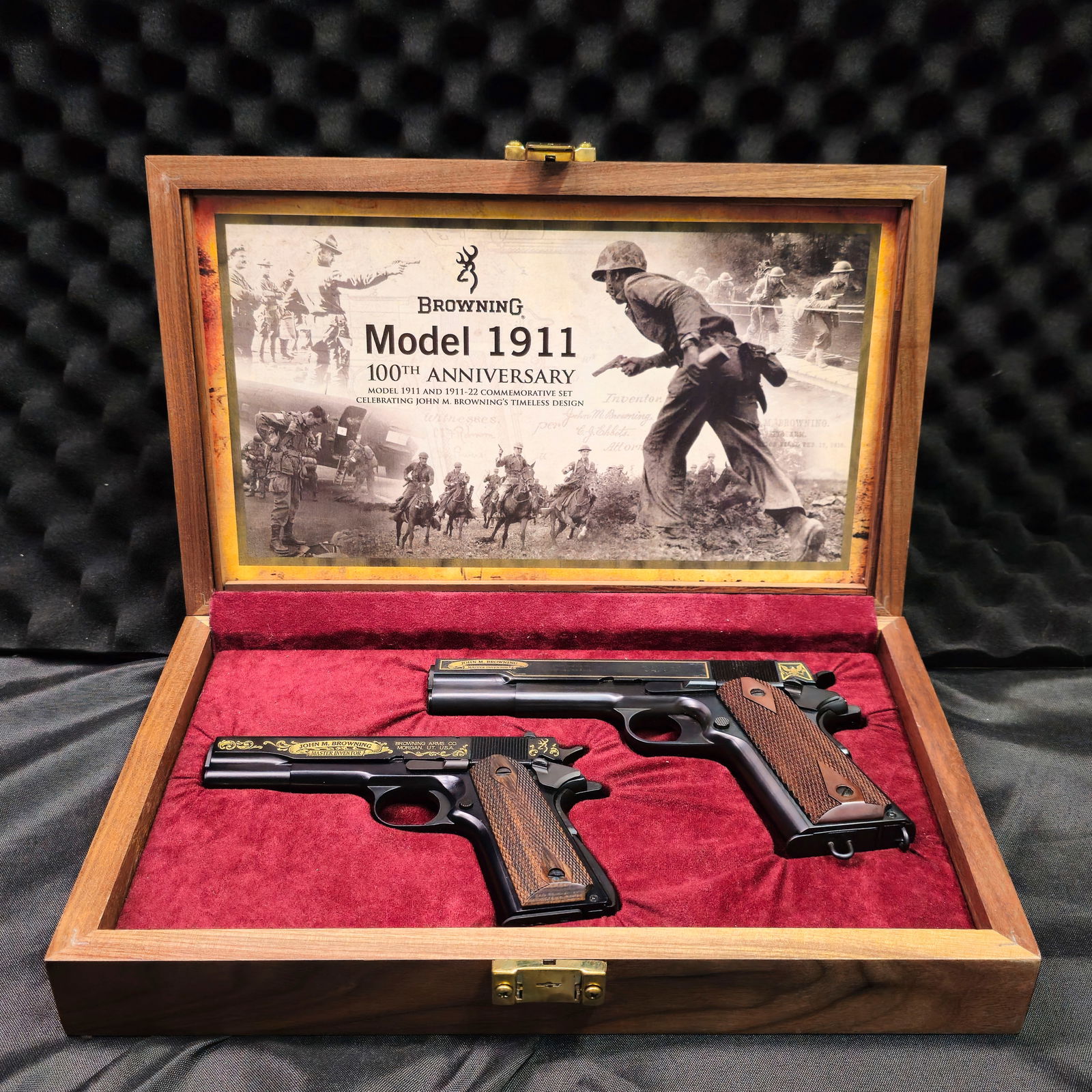 Browning 1911 100th Anniversary Limited Edition Two-gun Presentation Set