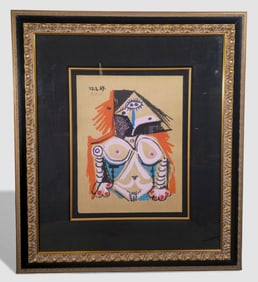 Pablo Picasso " Imaginary Portrait" Lithograph in Color