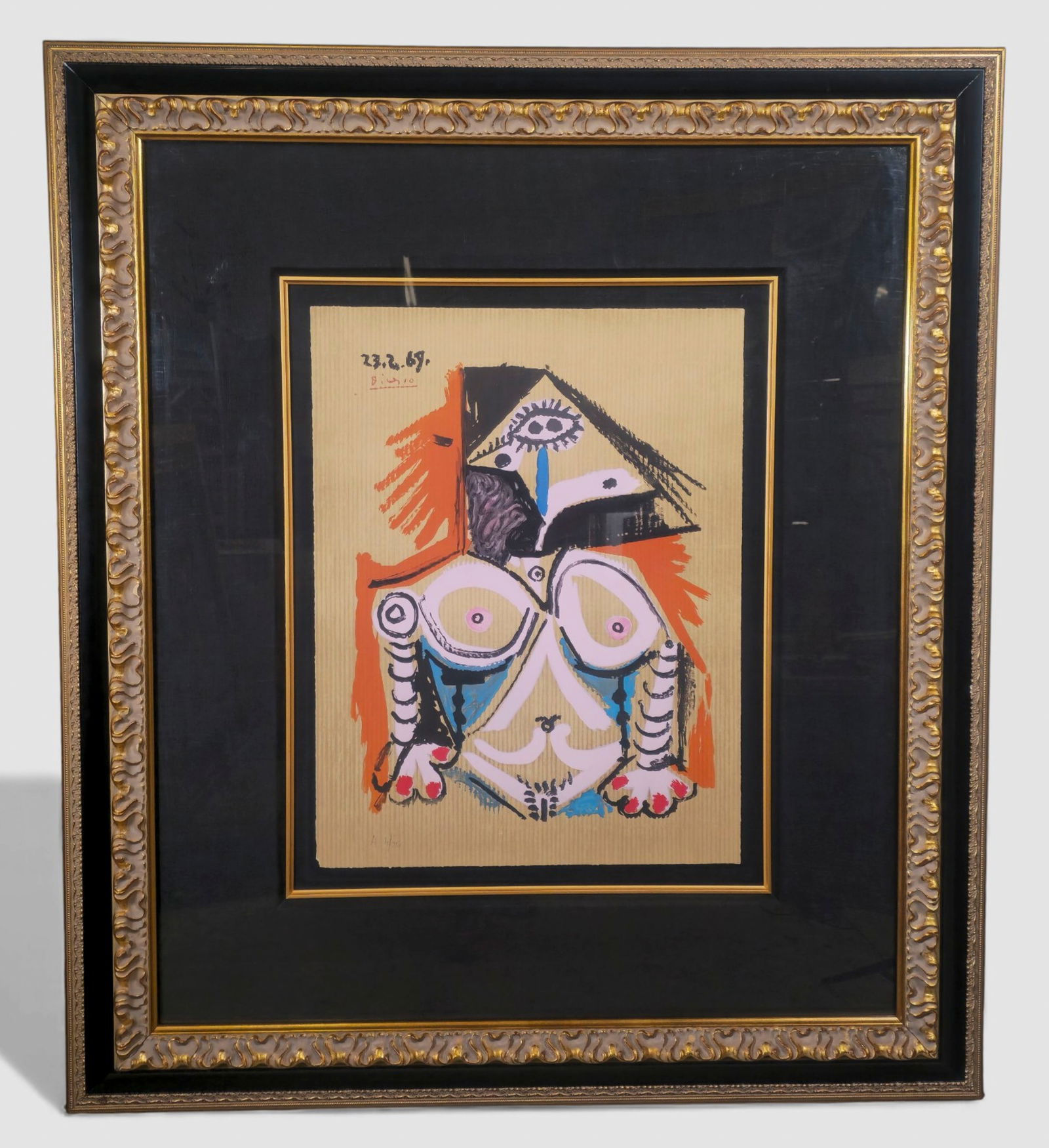 Pablo Picasso " Imaginary Portrait" Lithograph in Color (1 of 10)