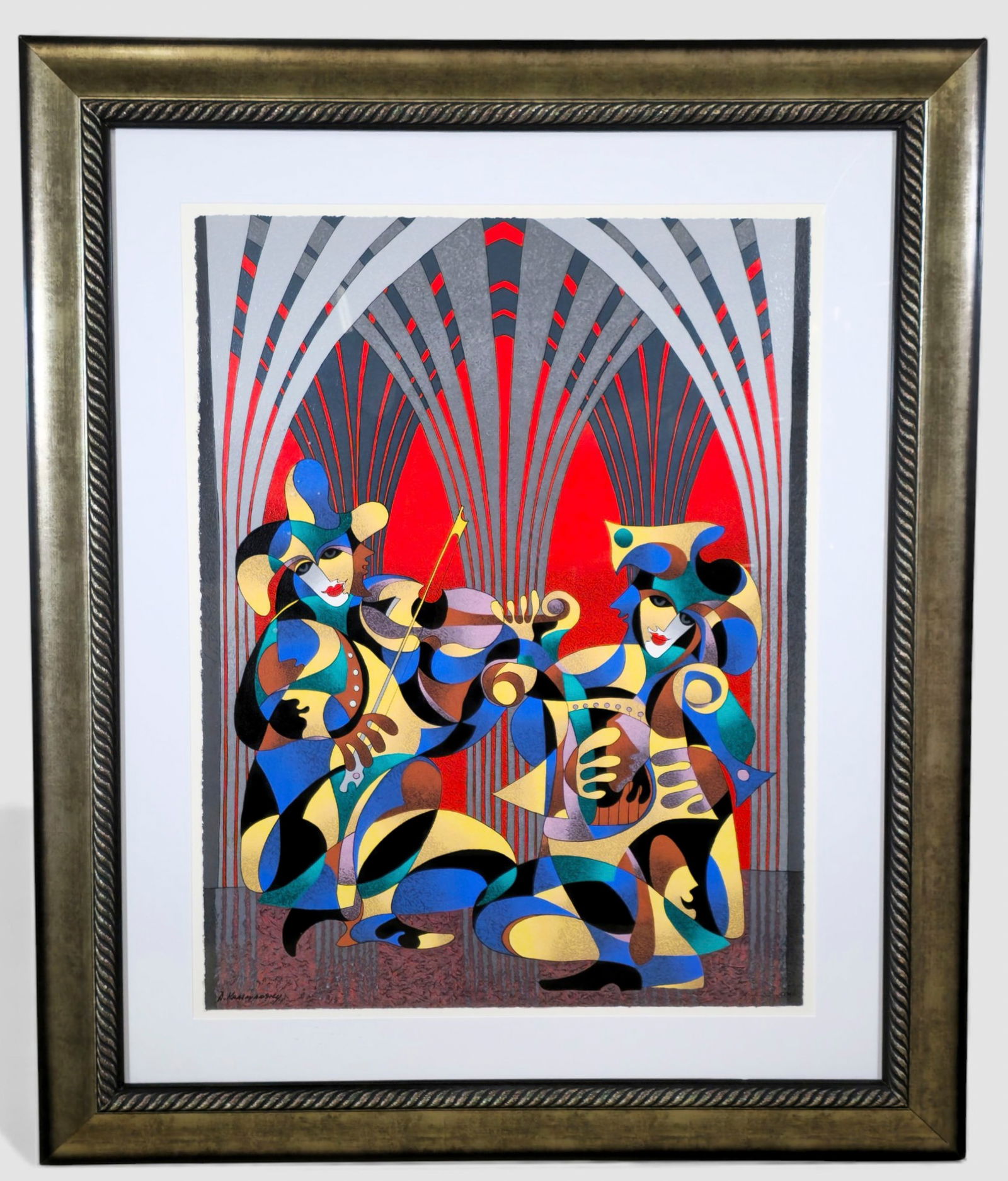 Anatole Krasnyansky "Autumn" Serigraph with Hand Embellishment (1 of 10)