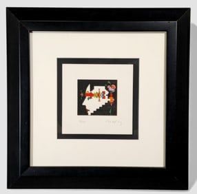 Peter Max " Geometric Man" C olor Lithograph