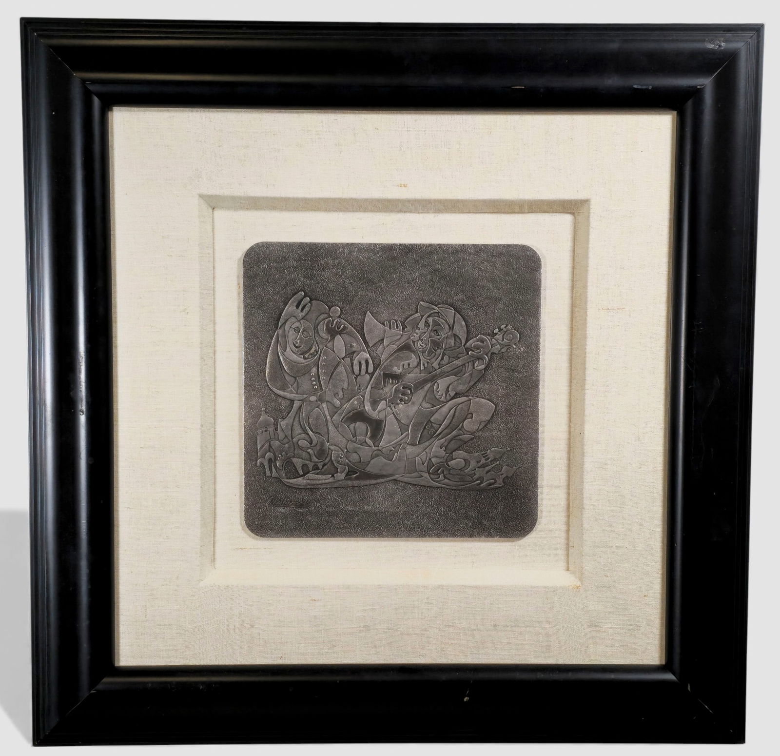 Anatole Krasnyansky "S ong of Scaramouches"  Hand-hammered Aluminum Relief (1 of 10)