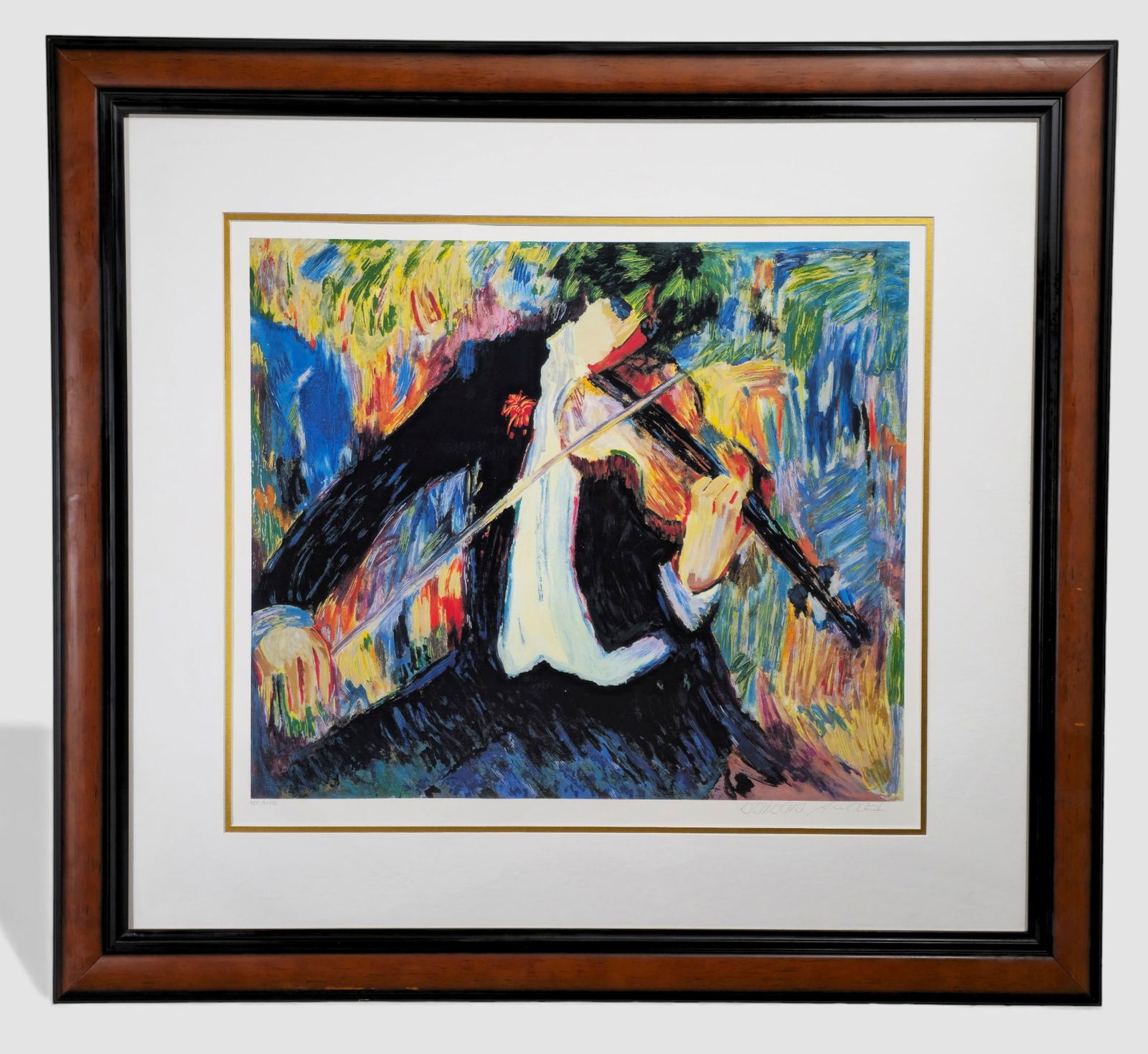 Barbara Wood "Violinist" Color Lithograph (1 of 9)