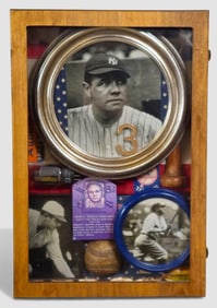 Babe Ruth Collage Shadow Box