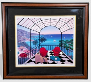 Fanch Ledan " Riviera Vist"  Serigraph