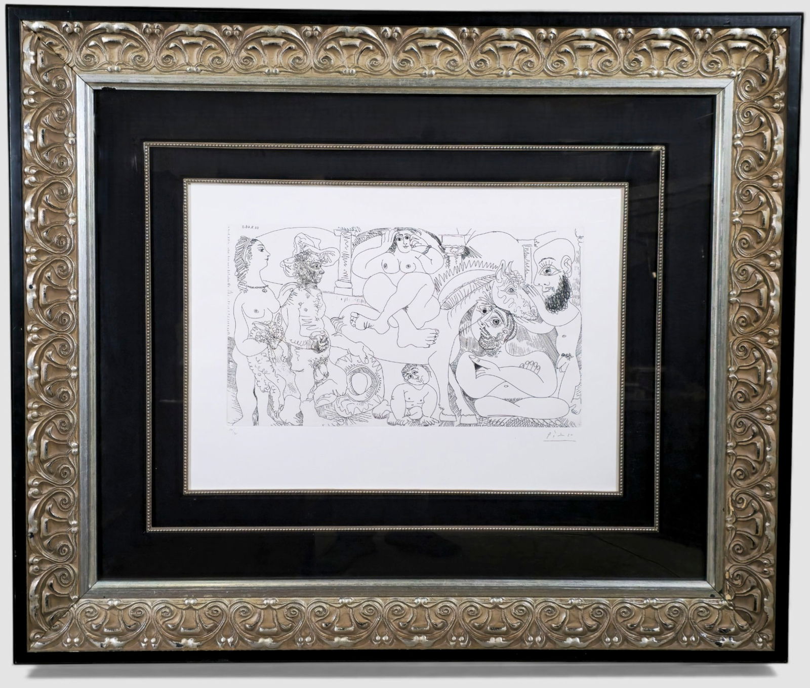 Pablo Picasso "Groupe avec femme à l'agneau, odalisque-écuyère et auto portrait en garagiste" (1 of 9)