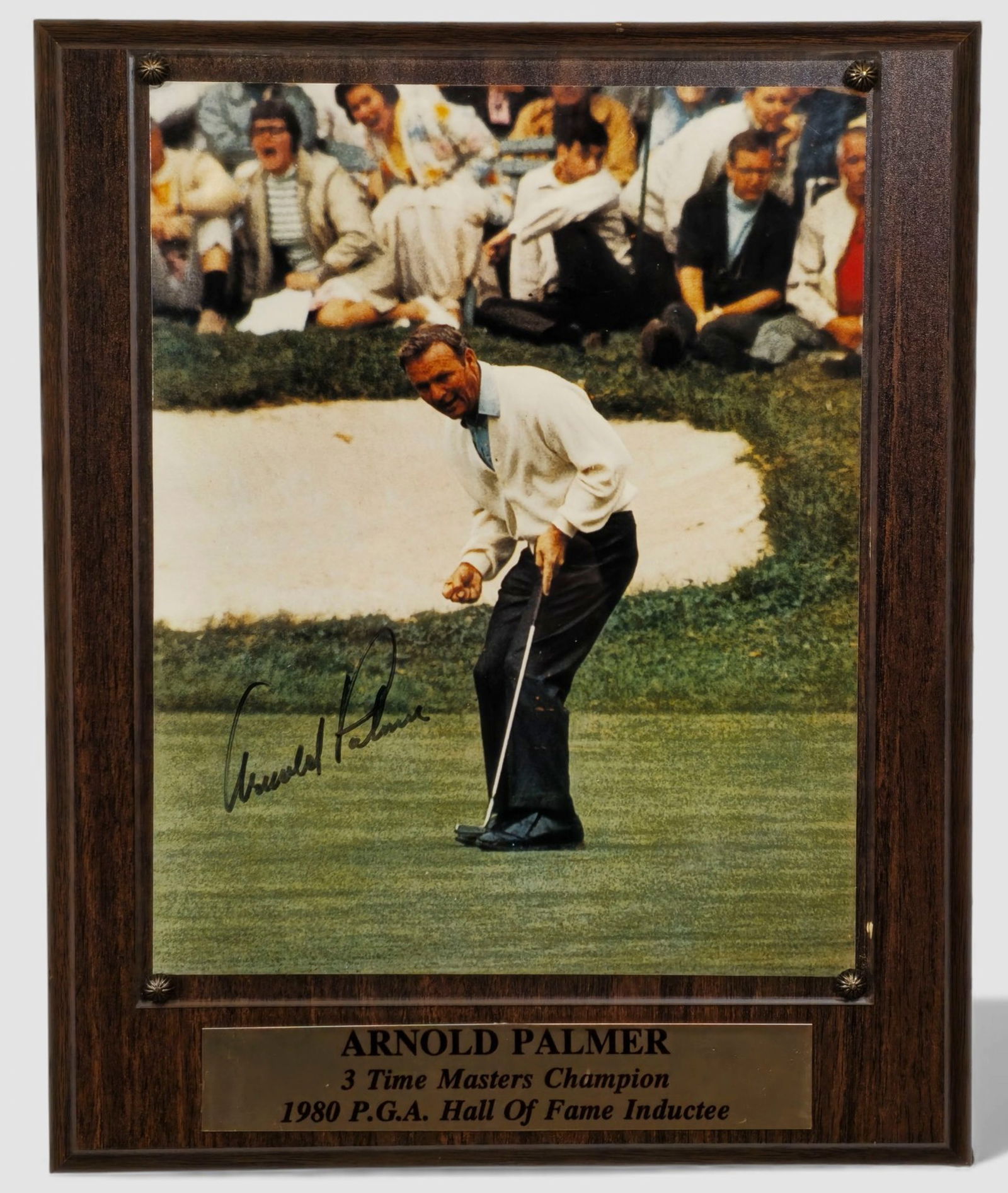 Arnold Palmer Autographed Photo Plaque (1 of 6)