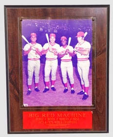 Autographed “Big Red Machine" Photo Plaque